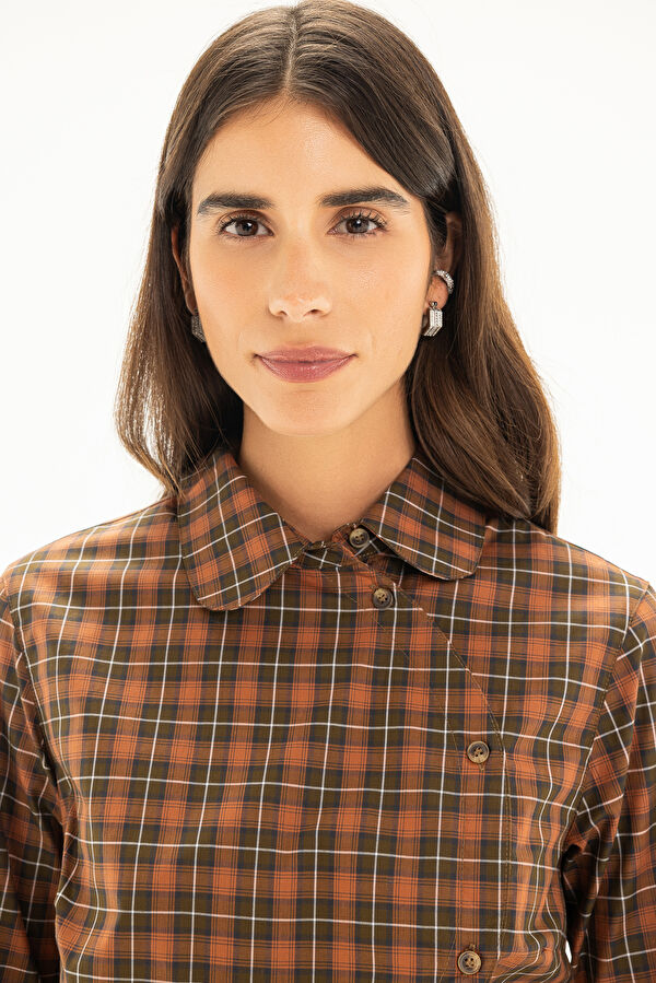 Multicolored Plaid Women's Shirt 4