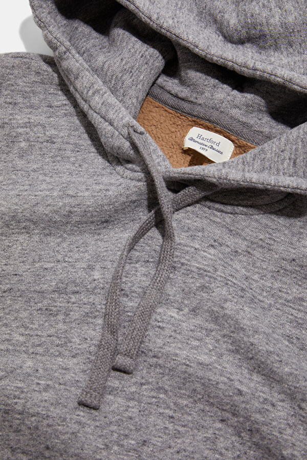 Gray Hooded Men's Sweatshirt 3