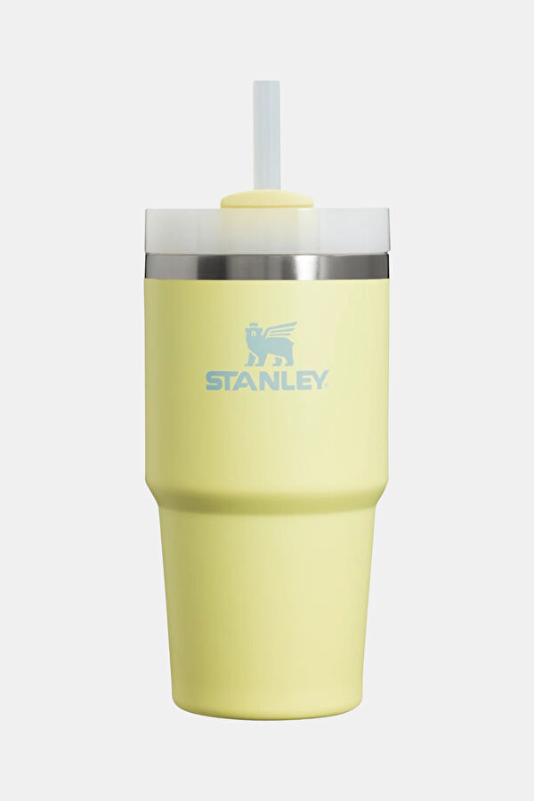 The Quencher H2.O FlowState Yellow Thermos Cup with Straw 0.6 Lt