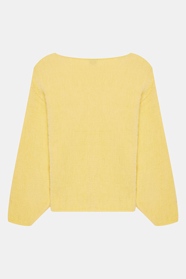 Yellow Knitted Women's Sweater 6