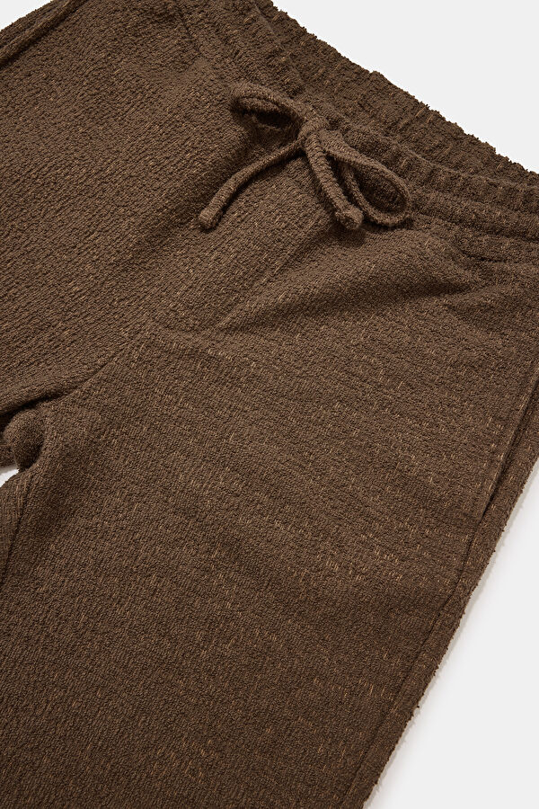Coffee Brown Straight Leg Sport Men's Trousers 3