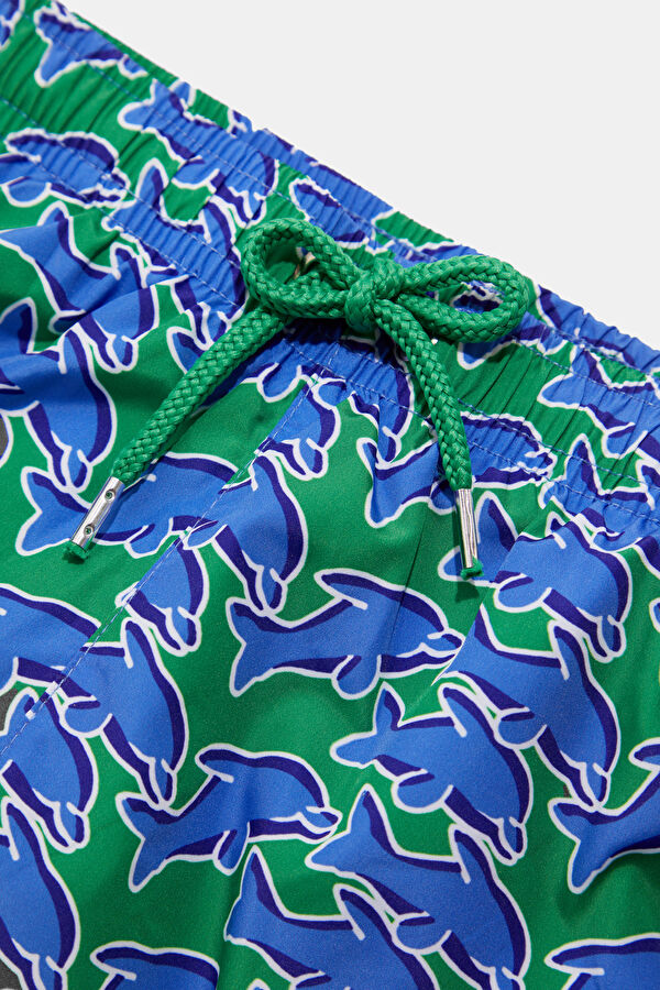 Multicolored Patterned Kids Swimsuit 3