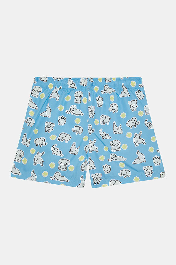 Multicolored Patterned Kids Swimsuit 2