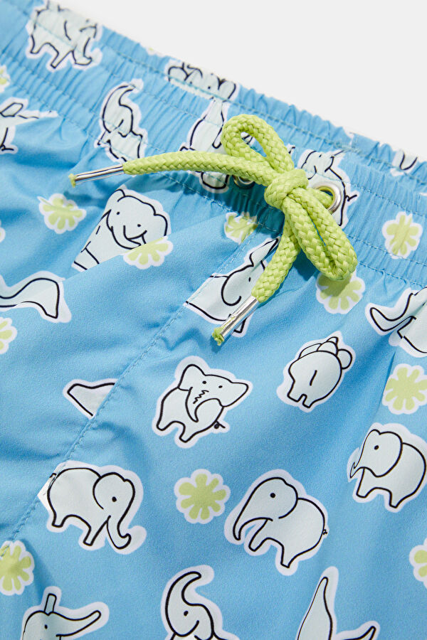 Multicolored Patterned Kids Swimsuit 3