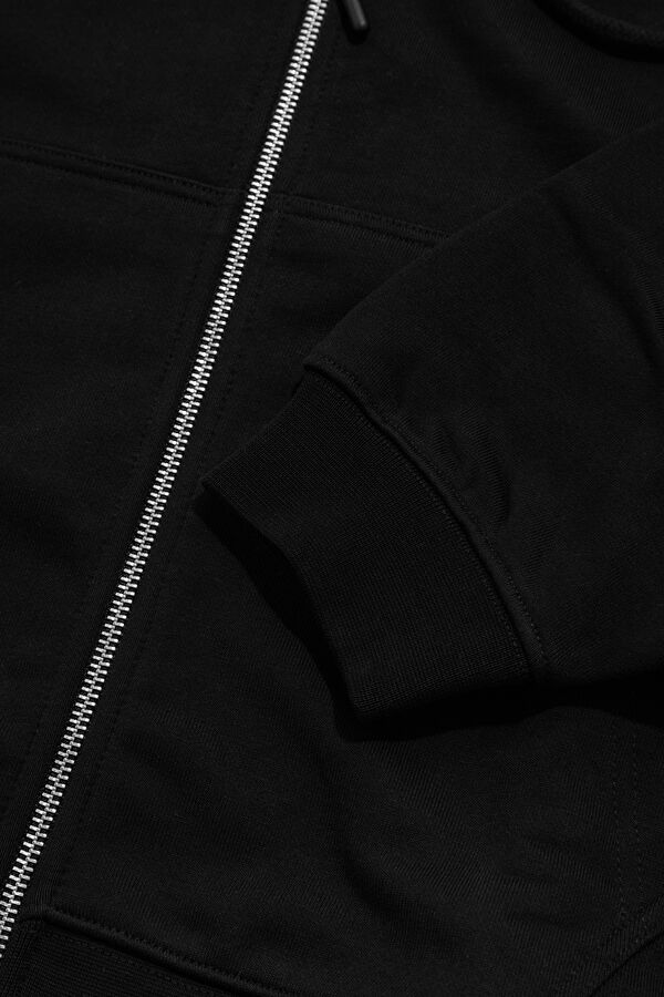 Black Hooded Women's Sweatshirt 5