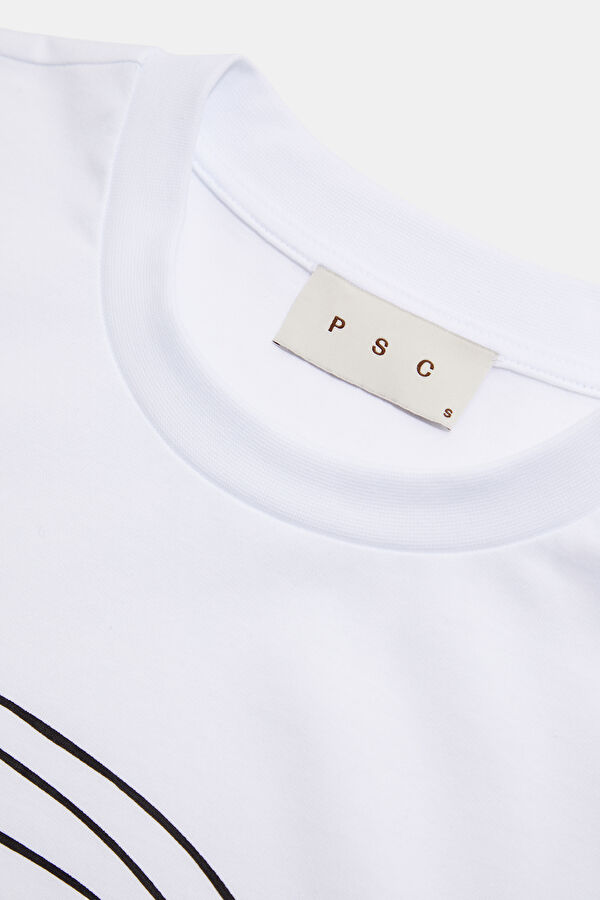 White Printed Women's T-Shirt 3