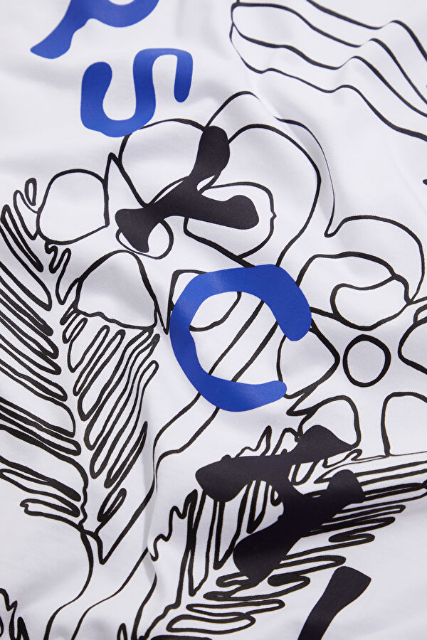 White Printed Women's T-Shirt 4
