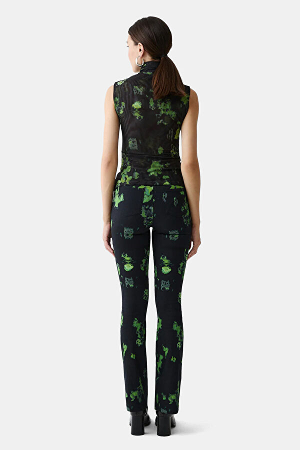Çok Renkli Slim Fit Kadın Pantolon 3