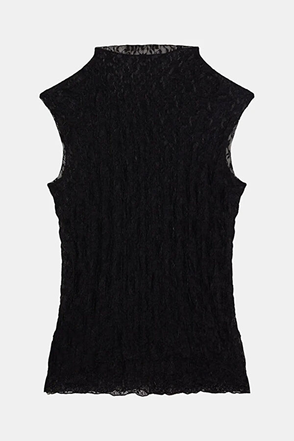 Black Sleeveless Women's Blouse 2