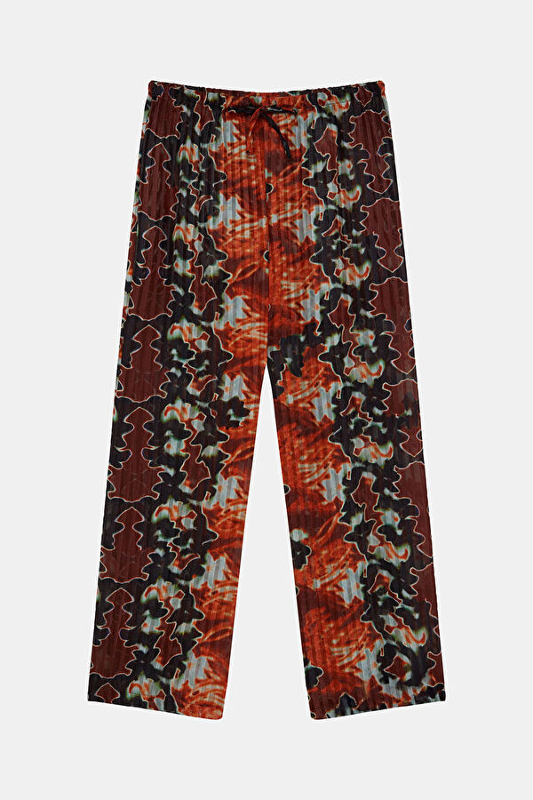 Wild Flora Çok Renkli Viskoz Kadın Pantolon