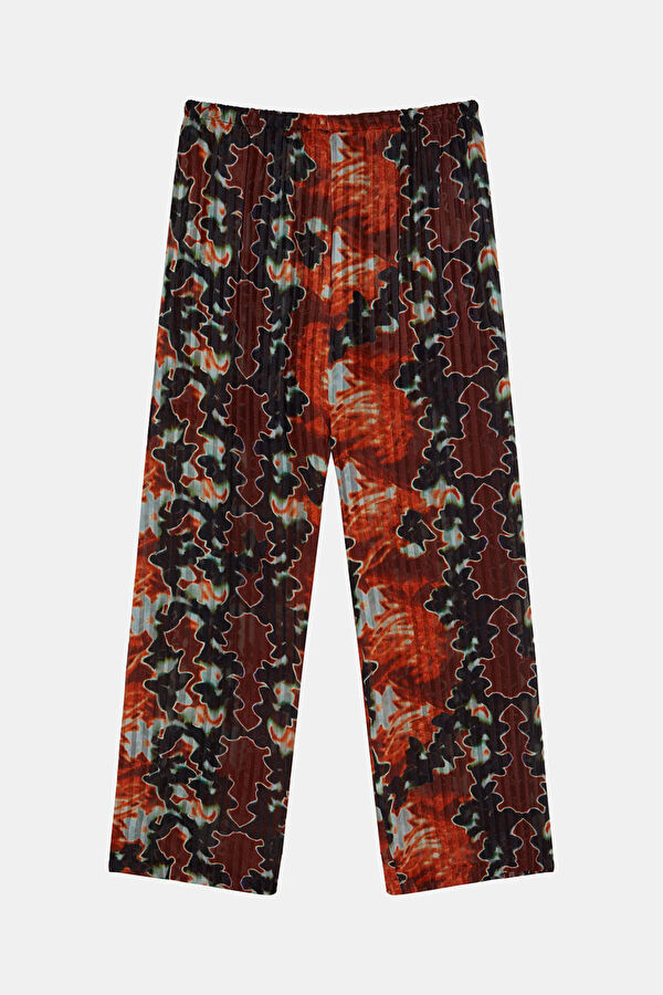 Wild Flora Çok Renkli Viskoz Kadın Pantolon 2