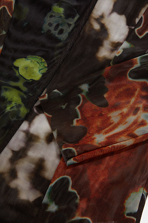 Colorful Patterned Long-Sleeved Women's Blouse 4