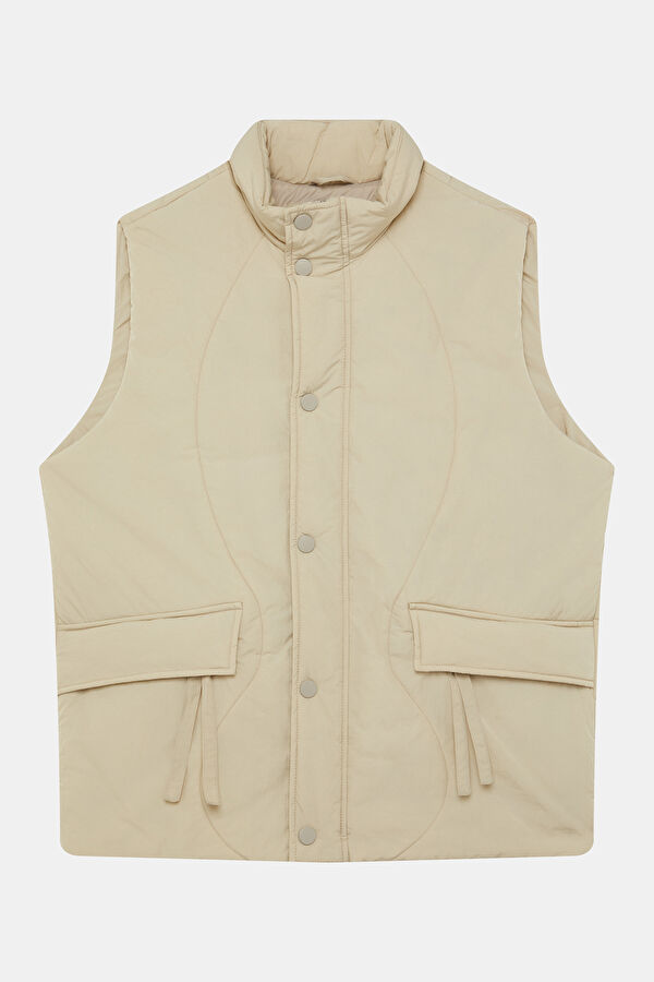 Beige Men's Vest
