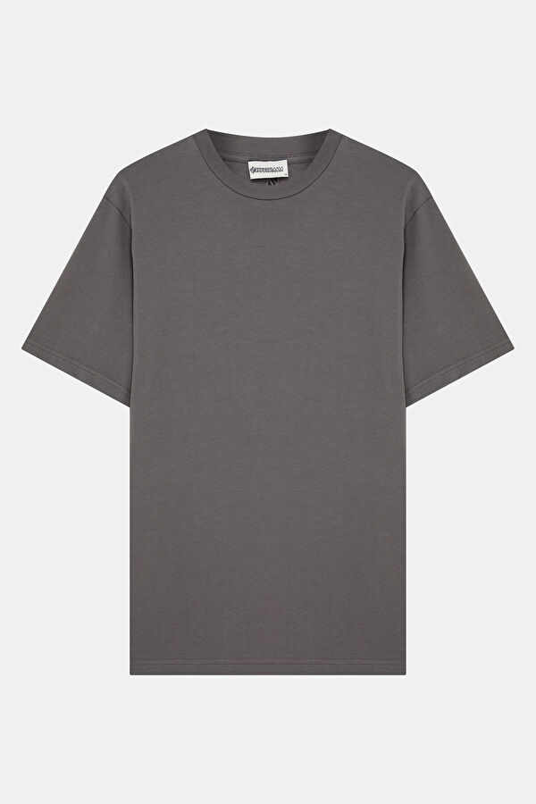 Relax Fit Grey Crew Neck Men's T-Shirt