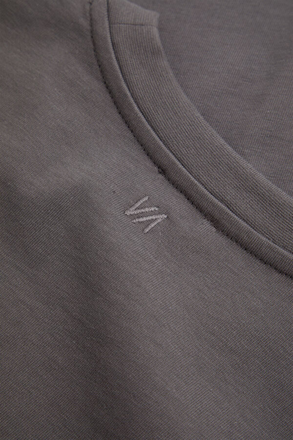 Relax Fit Grey Crew Neck Men's T-Shirt 4