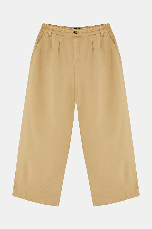 Oversize Beige Wide Leg Men's Trousers 3