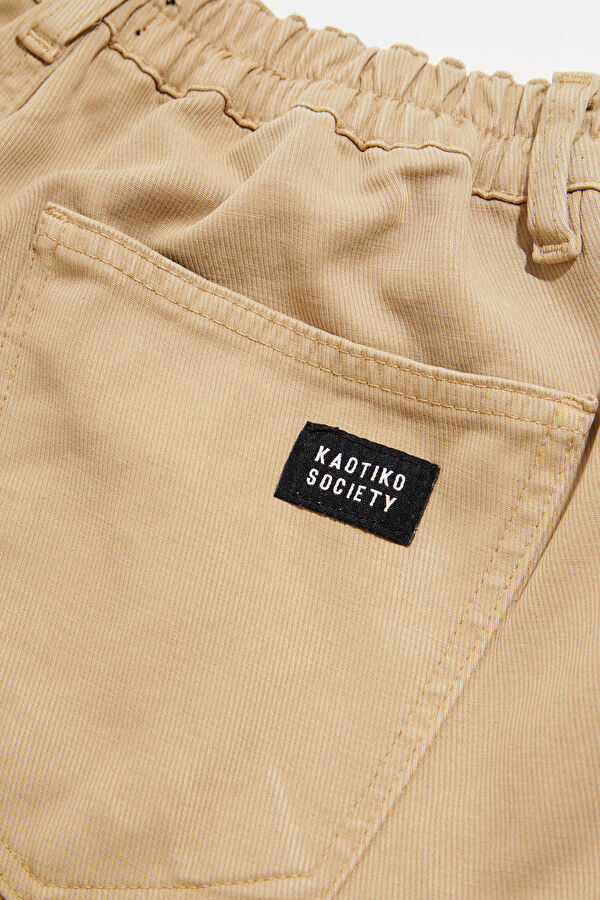 Oversize Beige Wide Leg Men's Trousers 6