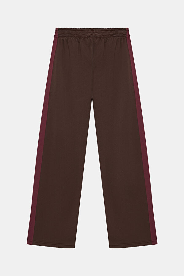 Oversize Dark Brown Wide Leg Sport Men's Trousers 2