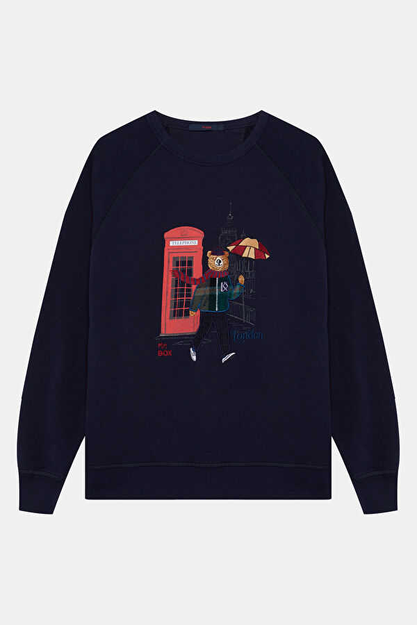 Navy Crew Neck Men's Sweatshirt