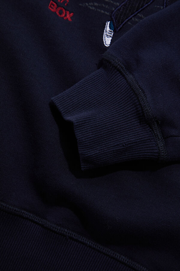 Navy Crew Neck Men's Sweatshirt 5