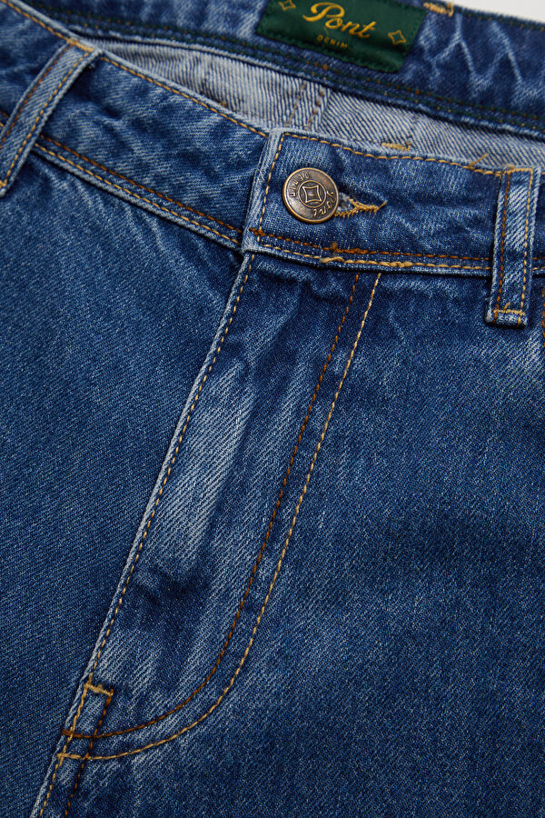 İndigo Slim Fit Erkek Jean Pantolon 3