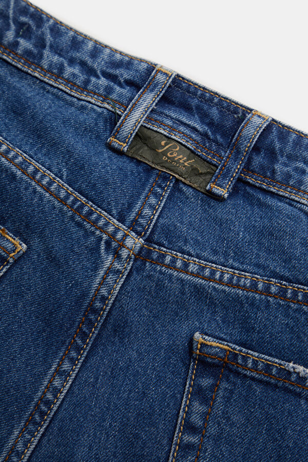 İndigo Slim Fit Erkek Jean Pantolon 5