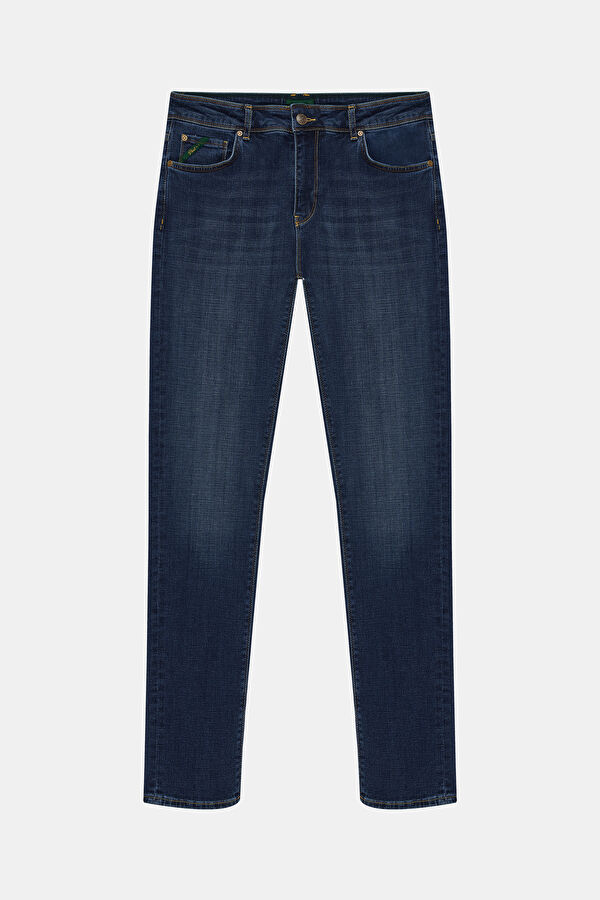 İndigo Straight Pamuk Elastan Erkek Jean Pantolon
