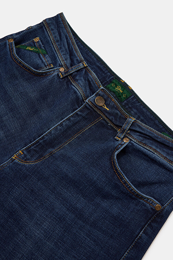 İndigo Straight Pamuk Elastan Erkek Jean Pantolon 3
