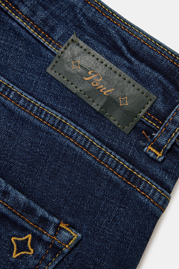 İndigo Straight Pamuk Elastan Erkek Jean Pantolon 4