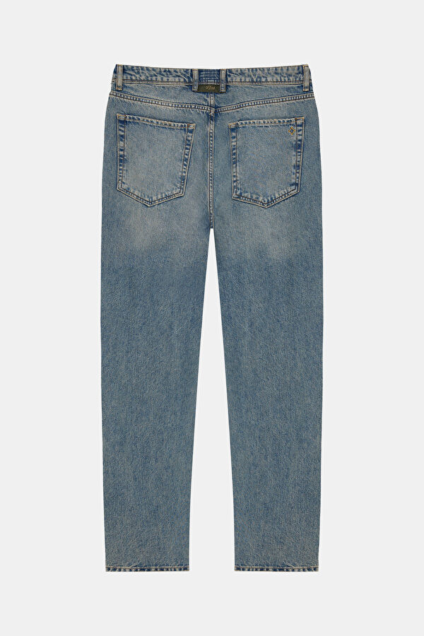 İndigo Straight Pamuk Elastan Erkek Jean Pantolon 2