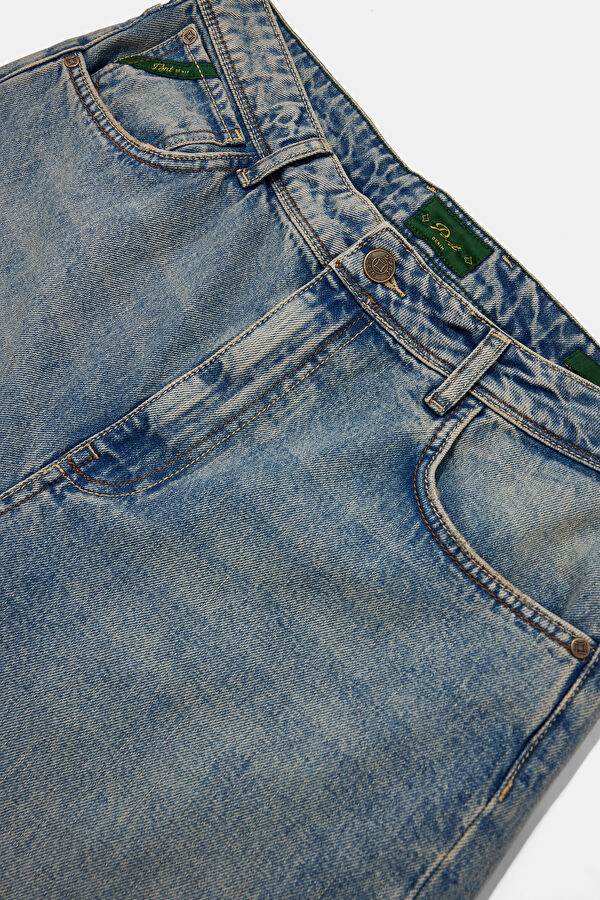 İndigo Straight Pamuk Elastan Erkek Jean Pantolon 3