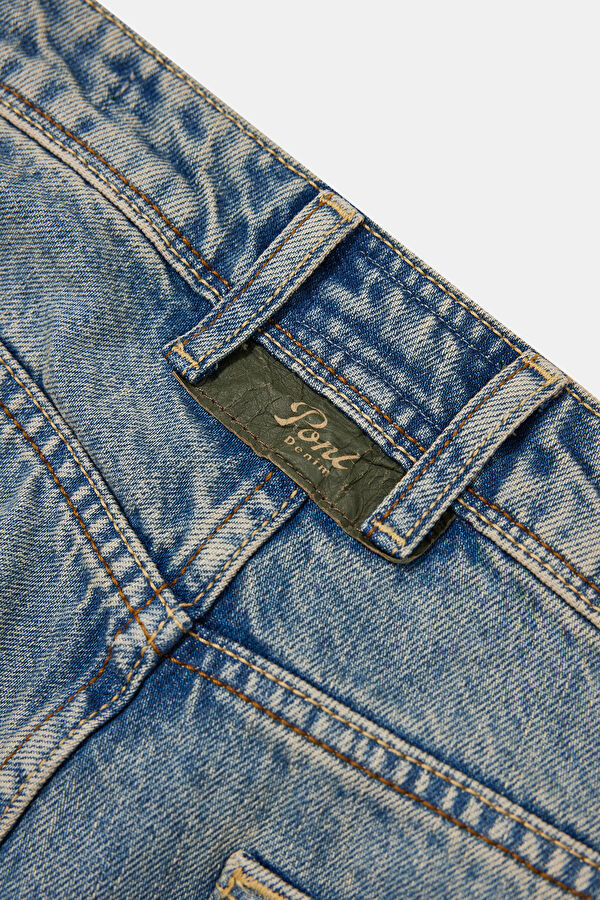 İndigo Straight Pamuk Elastan Erkek Jean Pantolon 4