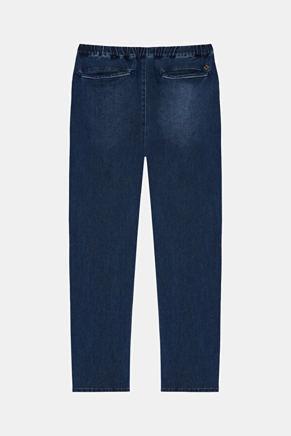 Indigo Straight Cotton Elastane Men's Jeans 2
