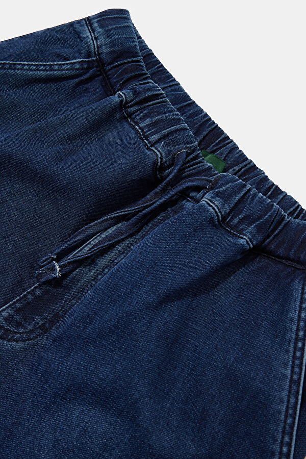 Indigo Straight Cotton Elastane Men's Jeans 3
