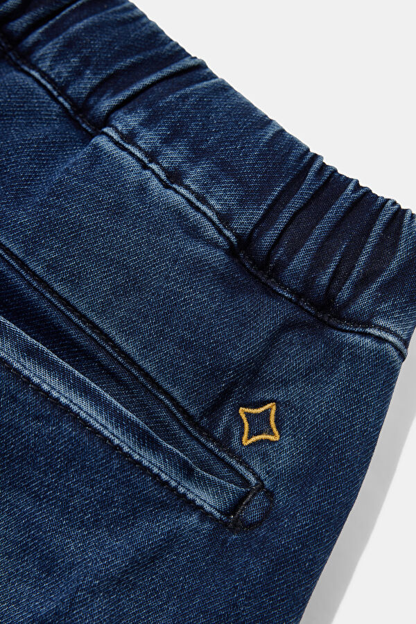 Indigo Straight Cotton Elastane Men's Jeans 4