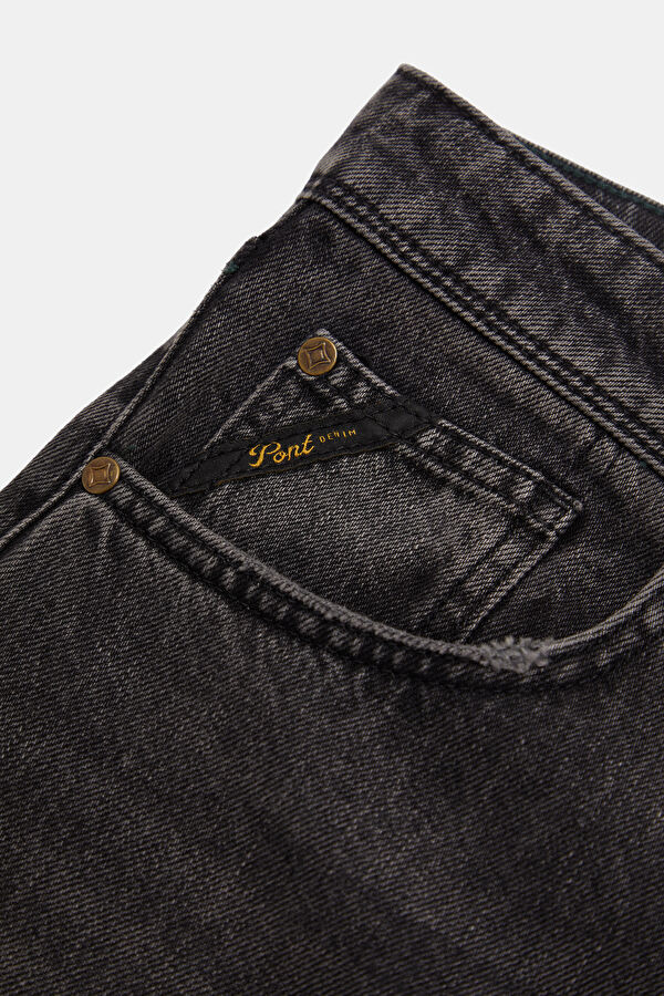 Black Straight Men's Jeans 4