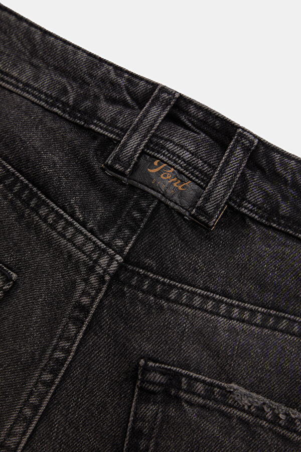 Black Straight Men's Jeans 5