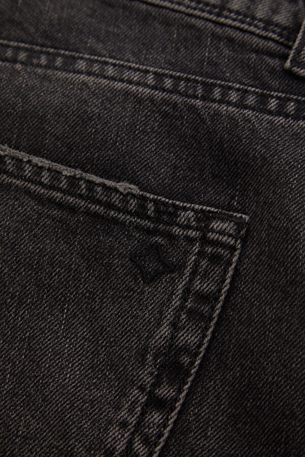 Black Straight Men's Jeans 6