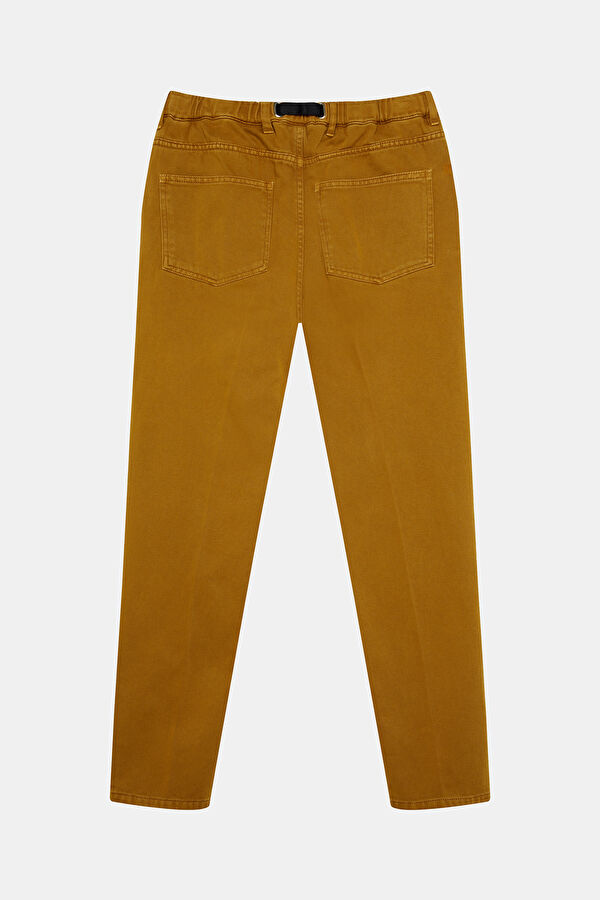 Brown Tapered Fit Men's Trousers 2