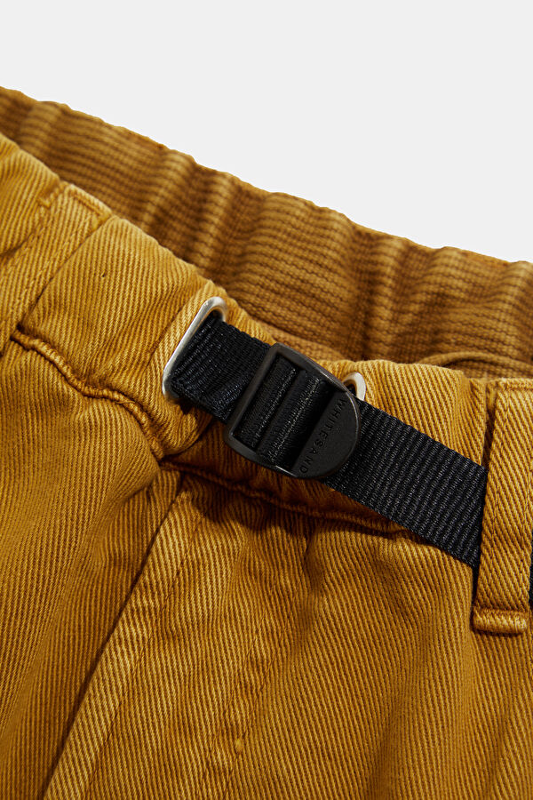 Brown Tapered Fit Men's Trousers 4