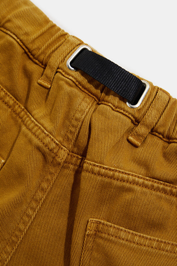 Brown Tapered Fit Men's Trousers 6