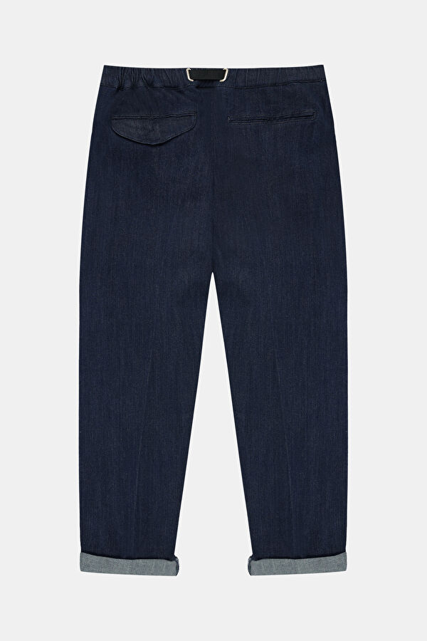 Relax Kalıp Lacivert Straight Erkek Jean Pantolon 2