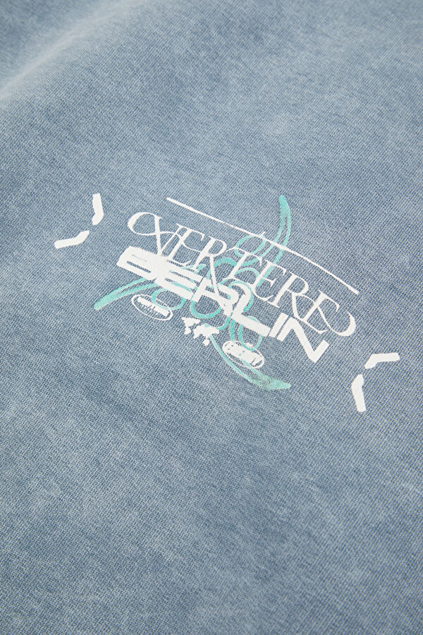 Gri Oversize Bisiklet Yaka Erkek Sweatshirt 4