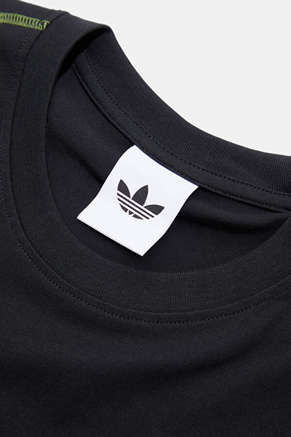 Relaxed Fit Black Crew Neck Printed Men's T-Shirt 5