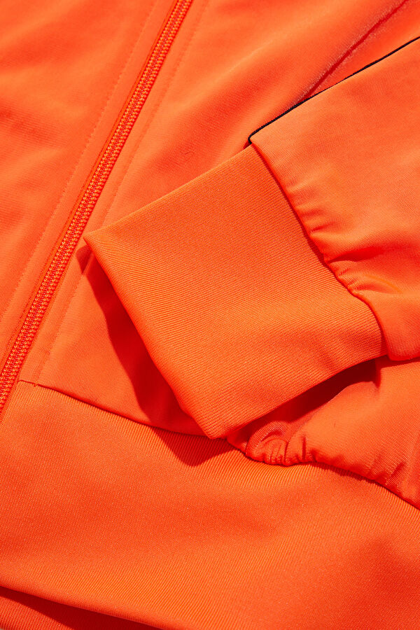 Orange Zip-Up Men's Jacket 5