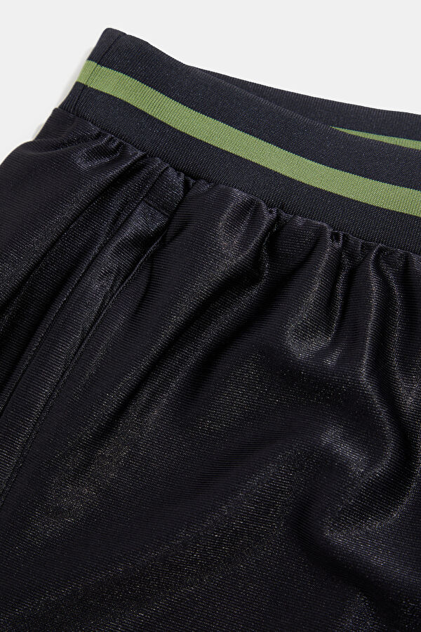Black Embroidered Men's Shorts 5