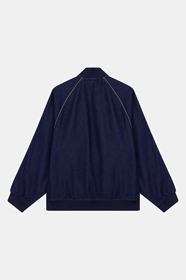Indigo Zip-Up Organic Cotton Men's Jacket 2