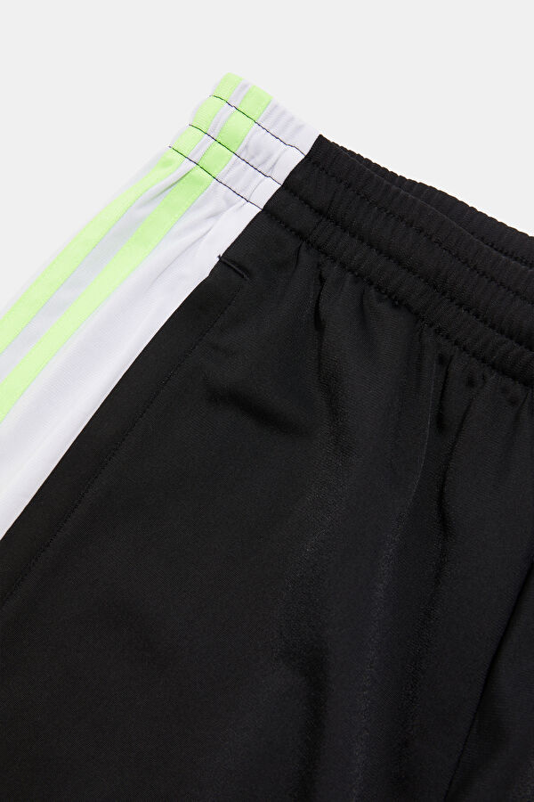 Relax Fit Black Wide Leg Sport Men's Trousers 5