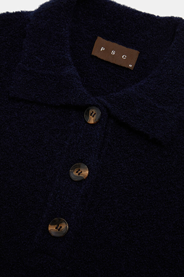 Navy Blue Women's Sweater 3