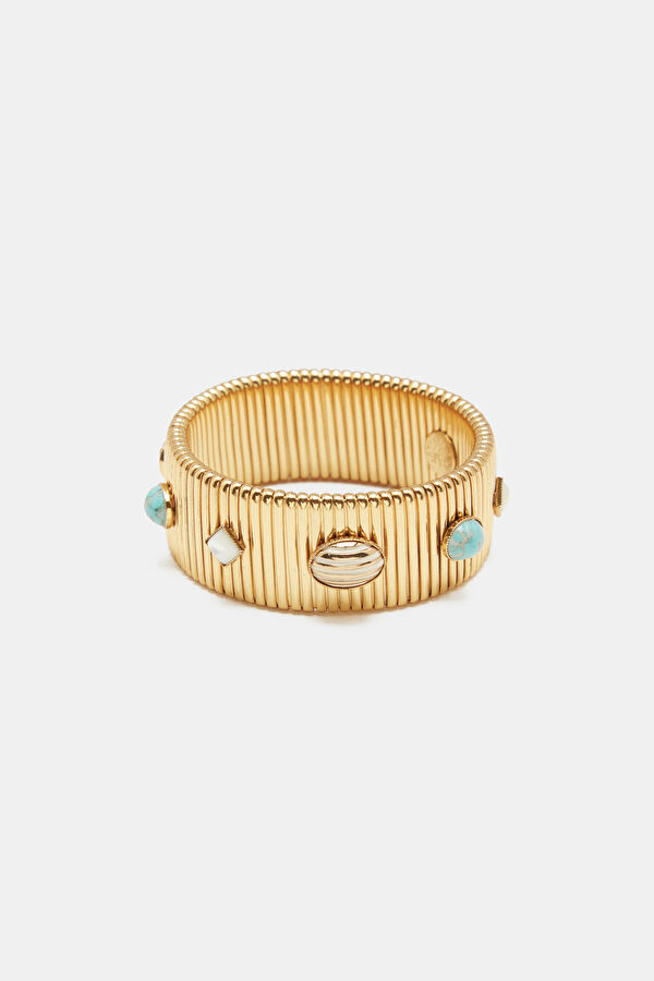 Turquoise Steel Bracelet